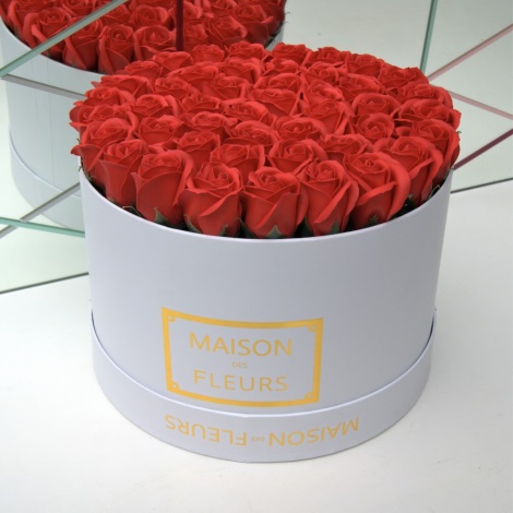 Ruže z penového mydla MAISON RED - 43 kusov