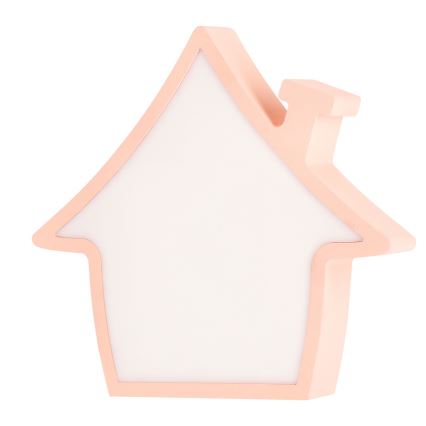 Ružová LED stolná lampa pre deti HOUSE LED/10W/230V