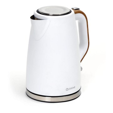 Rýchlovarná kanvica 1,7 l 2400W/230V nerez/biela
