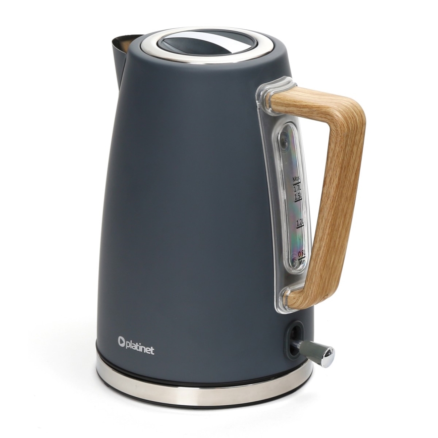 Rýchlovarná kanvica 1,7 l 2400W/230V nerez/šedá