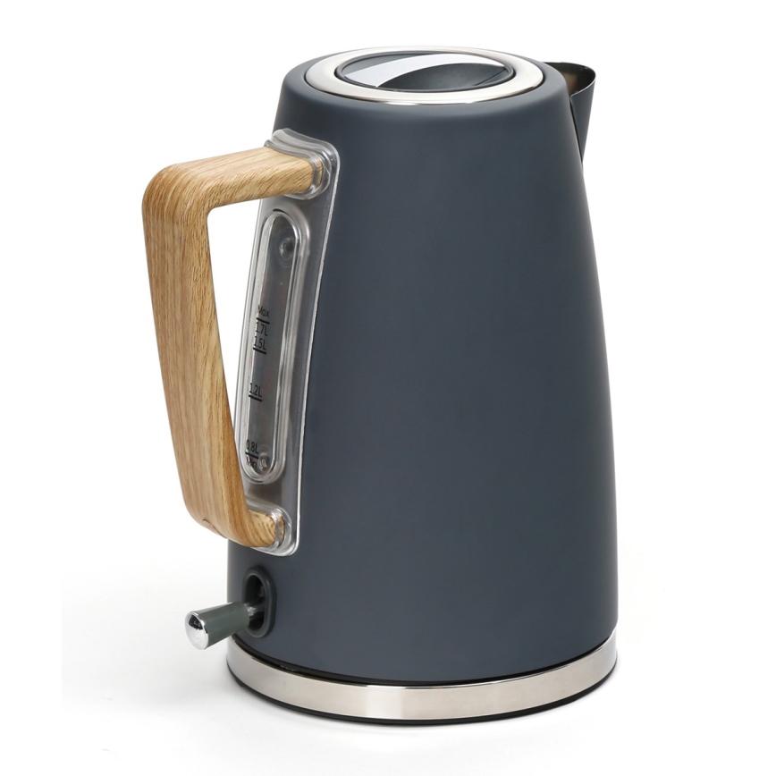 Rýchlovarná kanvica 1,7 l 2400W/230V nerez/šedá