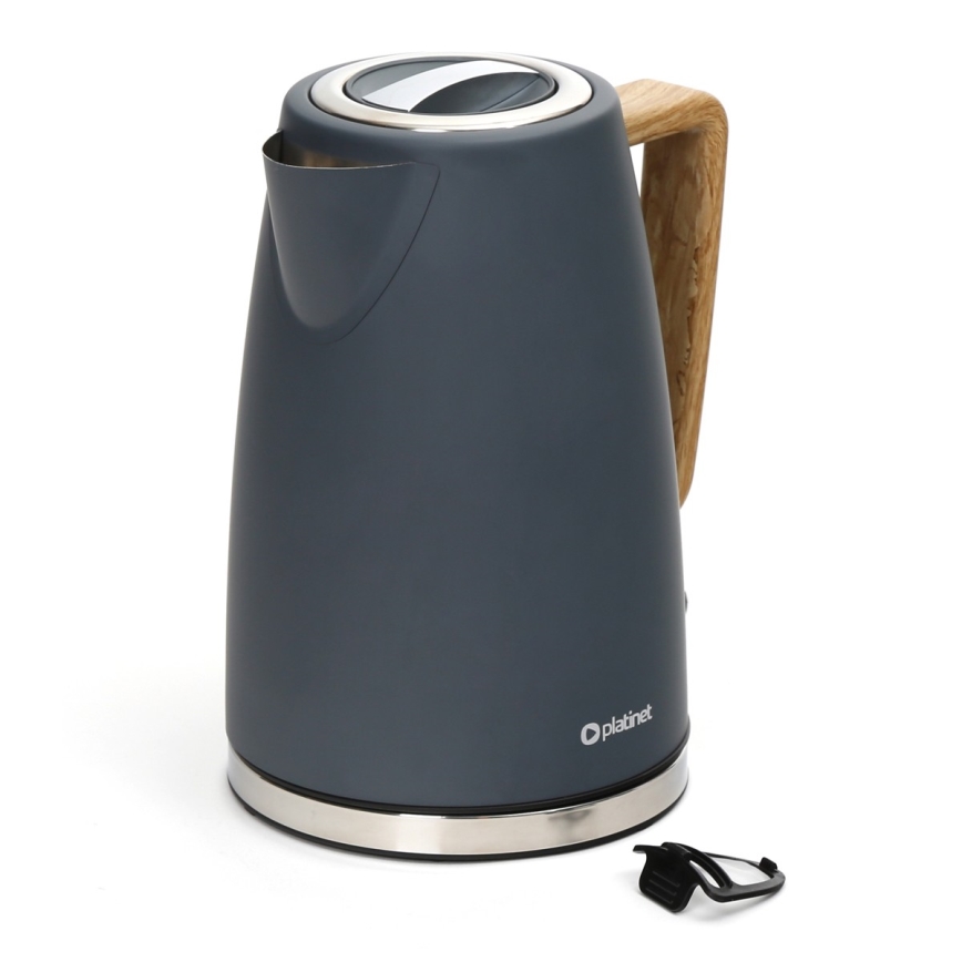 Rýchlovarná kanvica 1,7 l 2400W/230V nerez/šedá