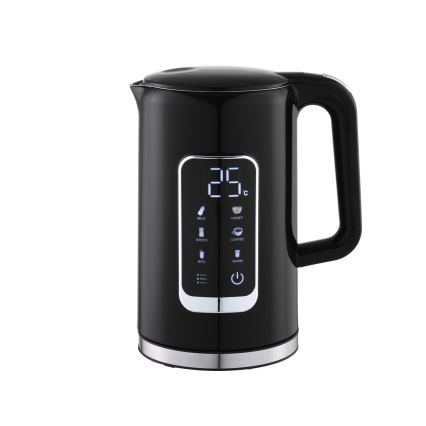 Rýchlovarná kanvica s LCD displejom 1,7 l 2200W/230V čierna + cestovný hrnček 450 ml