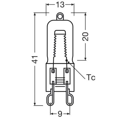SADA 10 ks žiaroviek do rúry HALOPIN G9/25W/230V 2700K - Osram