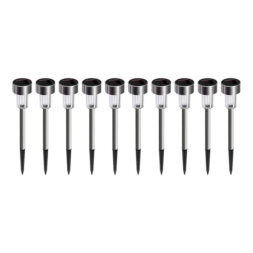 SADA 10x LED Solárna lampa LED/0,06W/1,2V 6000K IP44 40 mAh