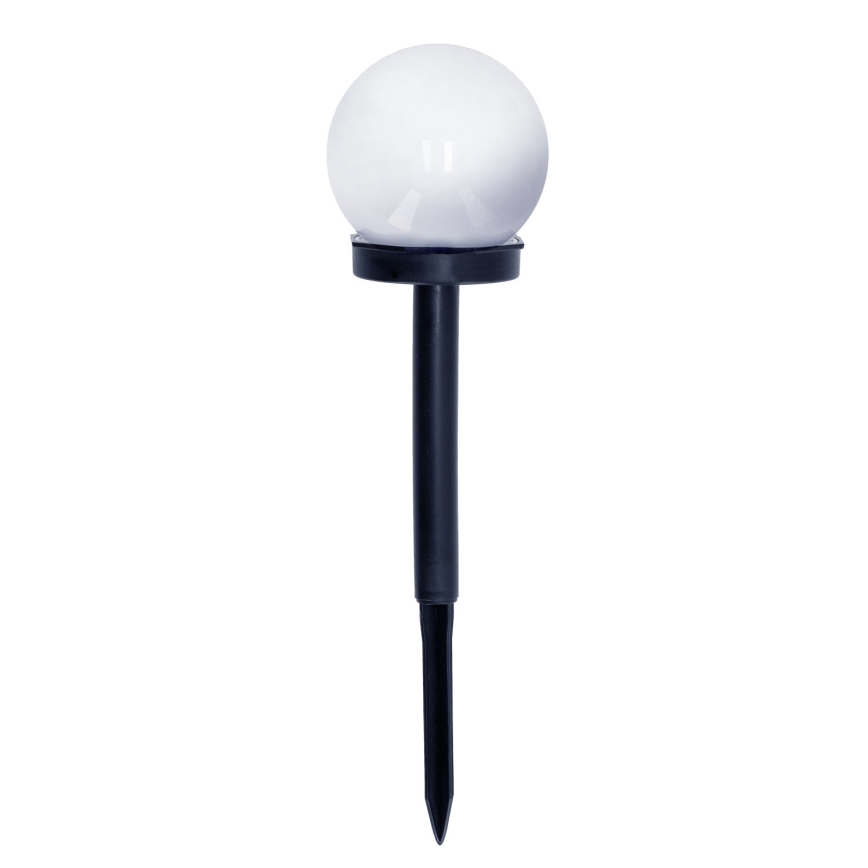 SADA 10x LED Solárna lampa LED/0,12W/1,2V 6500K IP44 čierna/biela