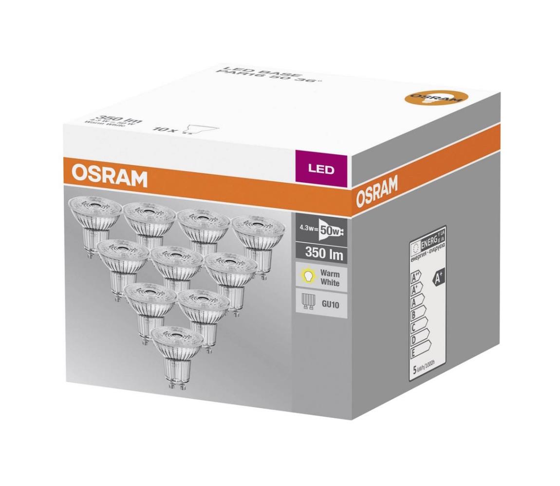 SADA 10x LED Žiarovka GU10/4,3W/230V 2700K - Osram 4058075036680