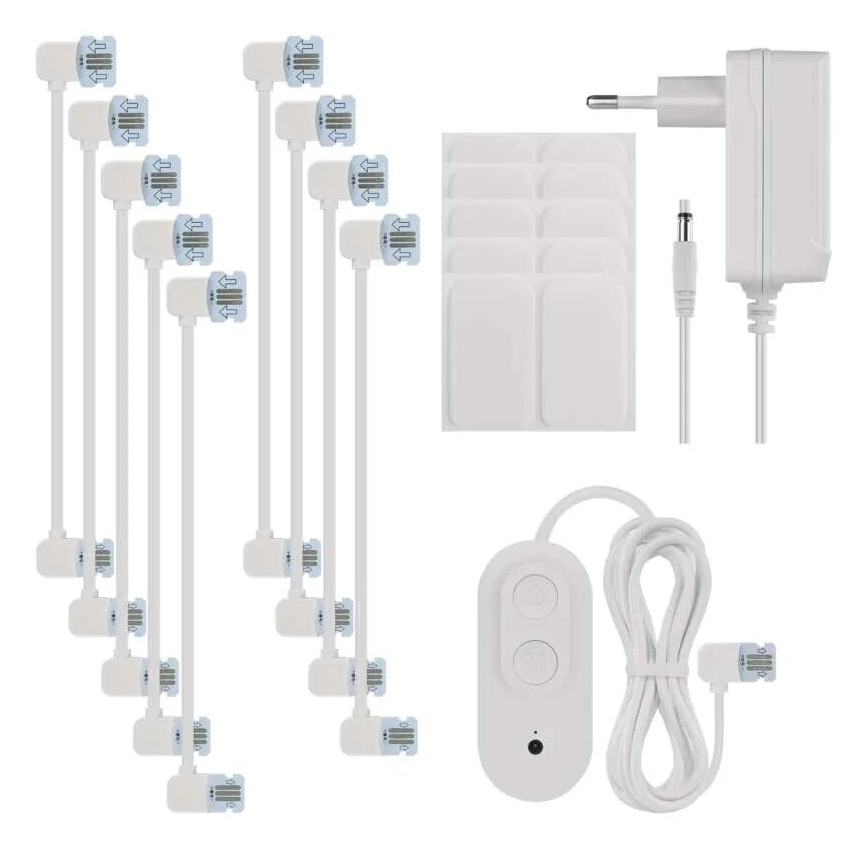 SADA 10x RGBIC Stmievateľný panel LED/1,9W/230V Wi-Fi Tuya