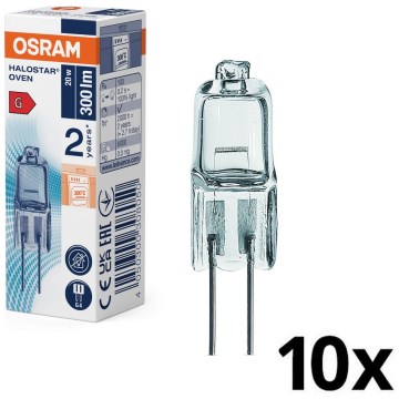 Sada 10× žiaroviek do rúry HALOSTAR G4/20W/12V 2700K - Osram