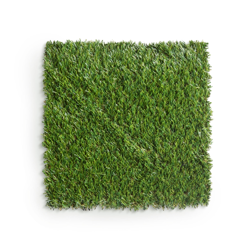 Sada 11 ks umelého trávnika 30x30 cm, výška vlákna 20 mm, zelená