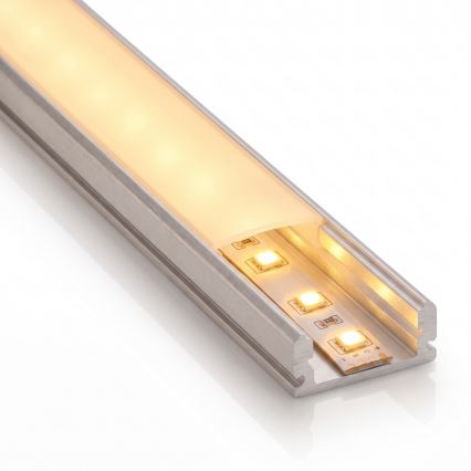 SADA 1x LED pásik MYLIVING LIGHTSTRIP LED/22W/230V 5 m + 5x zapustený profil 1 m strieborná/biela