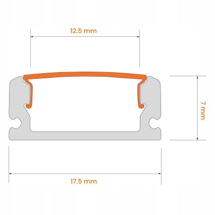 SADA 1x LED pásik MYLIVING LIGHTSTRIP LED/22W/230V 5 m + 5x zapustený profil 1 m strieborná/biela
