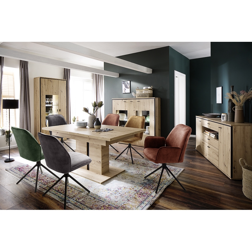 Sada 2 jedálenských stoličiek NEXORO, oranžová