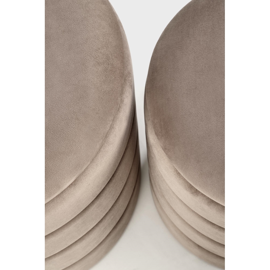 Sada 2 ks taburetov PAX, priemer 33/40 cm, taupe