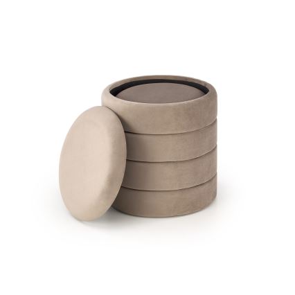 Sada 2 ks taburetov PAX, priemer 33/40 cm, taupe