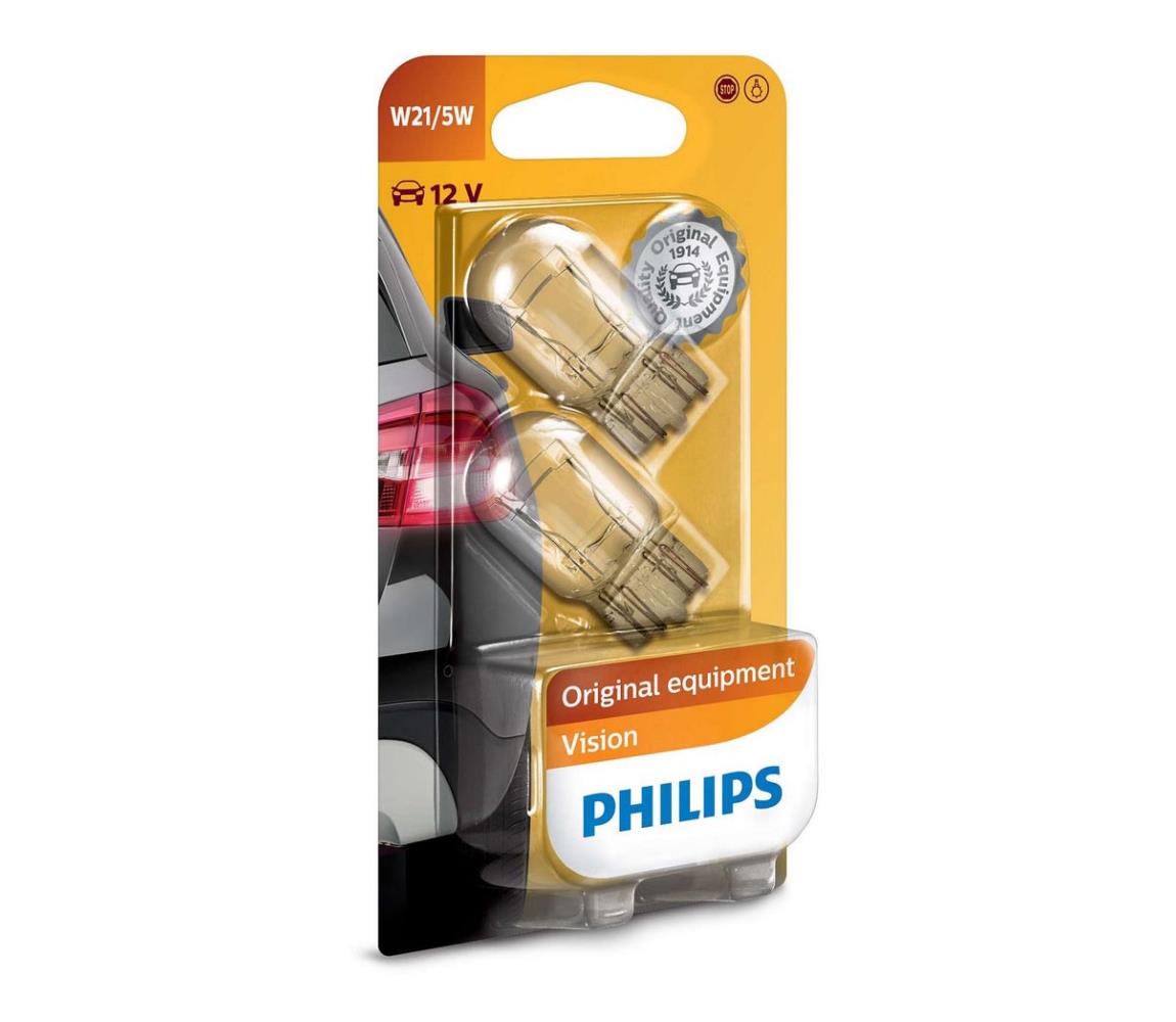 Philips SADA 2x Autožiarovka Philips VISION 12066B2 W3x16q/5W/12V