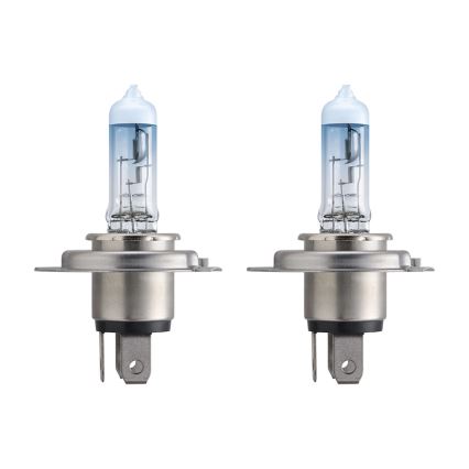 SADA 2x Autožiarovka Philips WHITEVISION 12342WHVSM H4 PX26d/60W/55W/12V