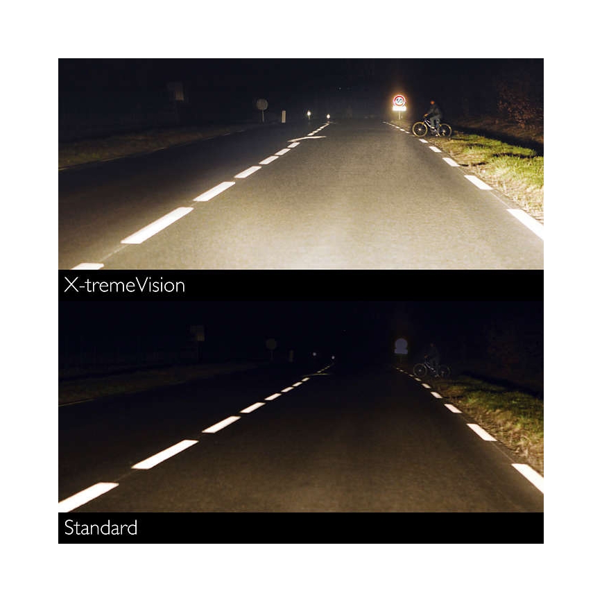 SADA 2x Autožiarovka Philips X-TREMEVISION 12972XV+S2 H7 PX26d/55W/12V