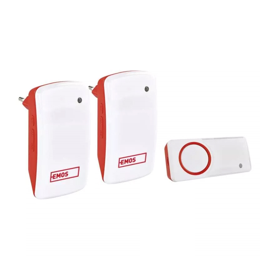 SADA 2x Bezdrôtový zvonček do zásuvky 230V IP44