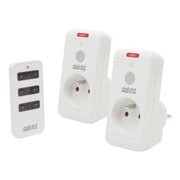SADA 2x Diaľkovo ovládaná zásuvka 3680W/230V/16A + diaľkové ovládanie