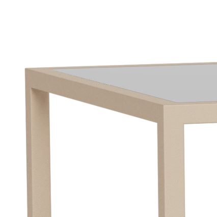 SADA 2x Konferenčný stolík SARON 90x50 cm sivá/priehľadná