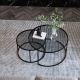 SADA 2x Konferenčný stolík TOKYO pr. 42/60 cm čierna