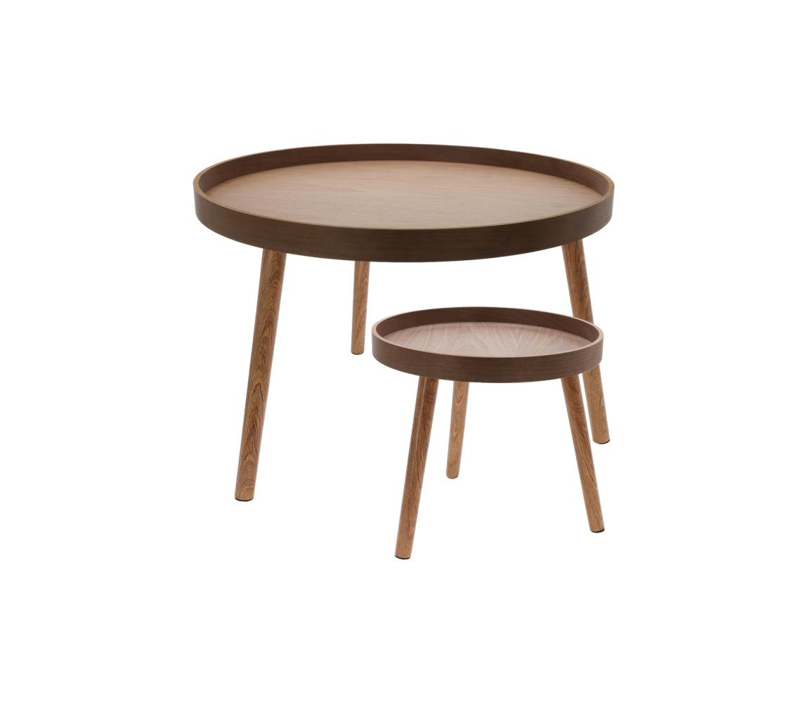 Koopman SADA 2x konferenčných stolíkov VERDE pr. 60/38 cm orech KR8200310