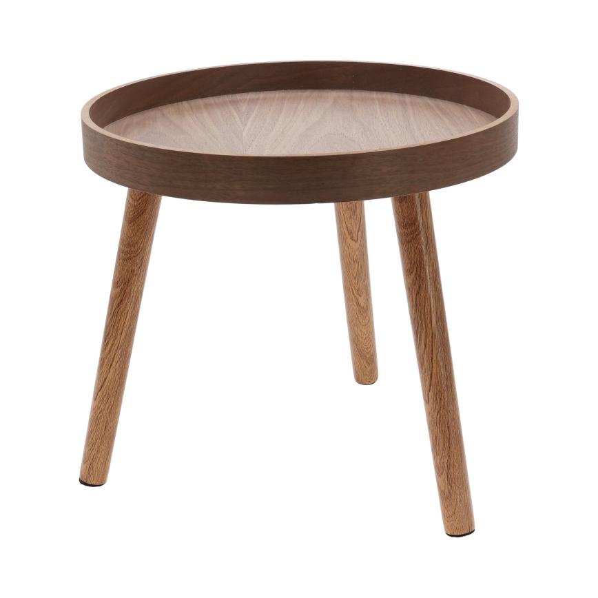 SADA 2x konferenčných stolíkov VERDE pr. 60/38 cm orech