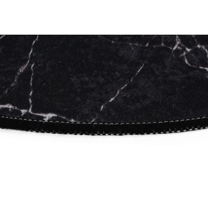 SADA 2x Kúpeľňová predložka MARBLE 50x60/60x100 cm čierna