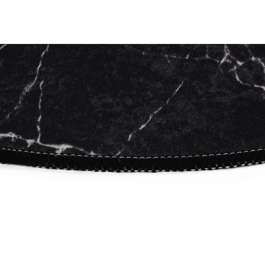 SADA 2x Kúpeľňová predložka MARBLE 50x60/60x100 cm čierna
