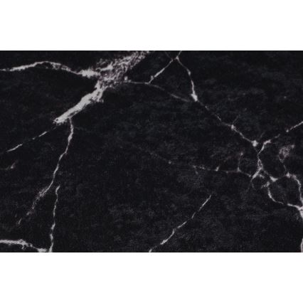 SADA 2x Kúpeľňová predložka MARBLE 50x60/60x100 cm čierna