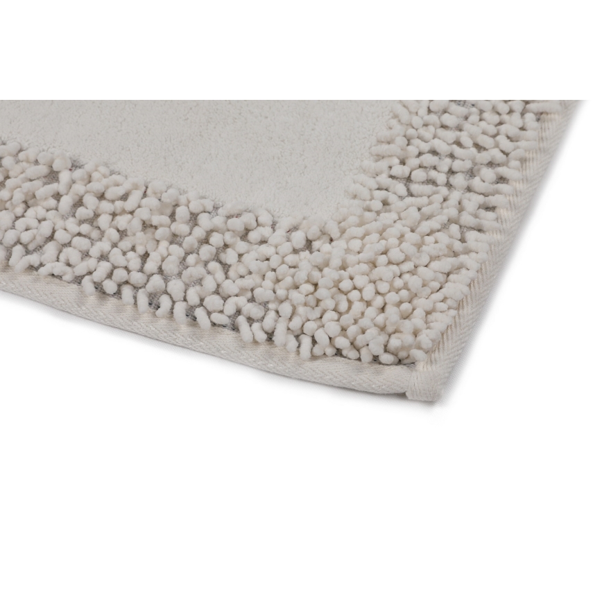 SADA 2x Kúpeľňová predložka PIANTE 60/100 cm biela