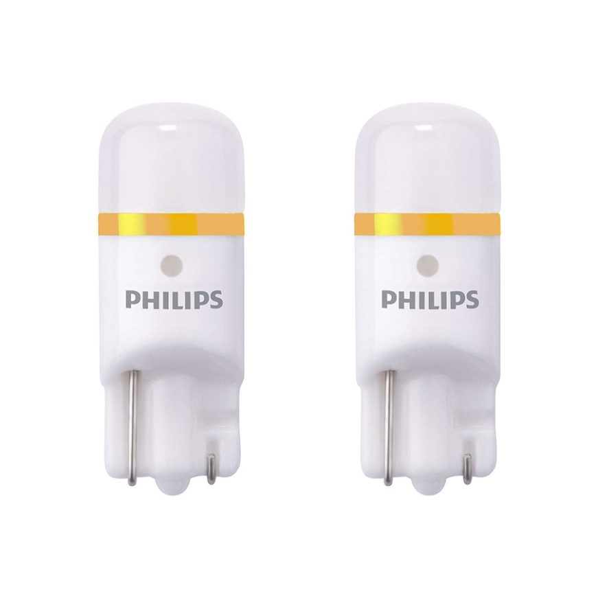 SADA 2x LED Autožiarovka Philips X-TREMEULTION 127994000KX2 T10 W2,1x9,5d/0,8W