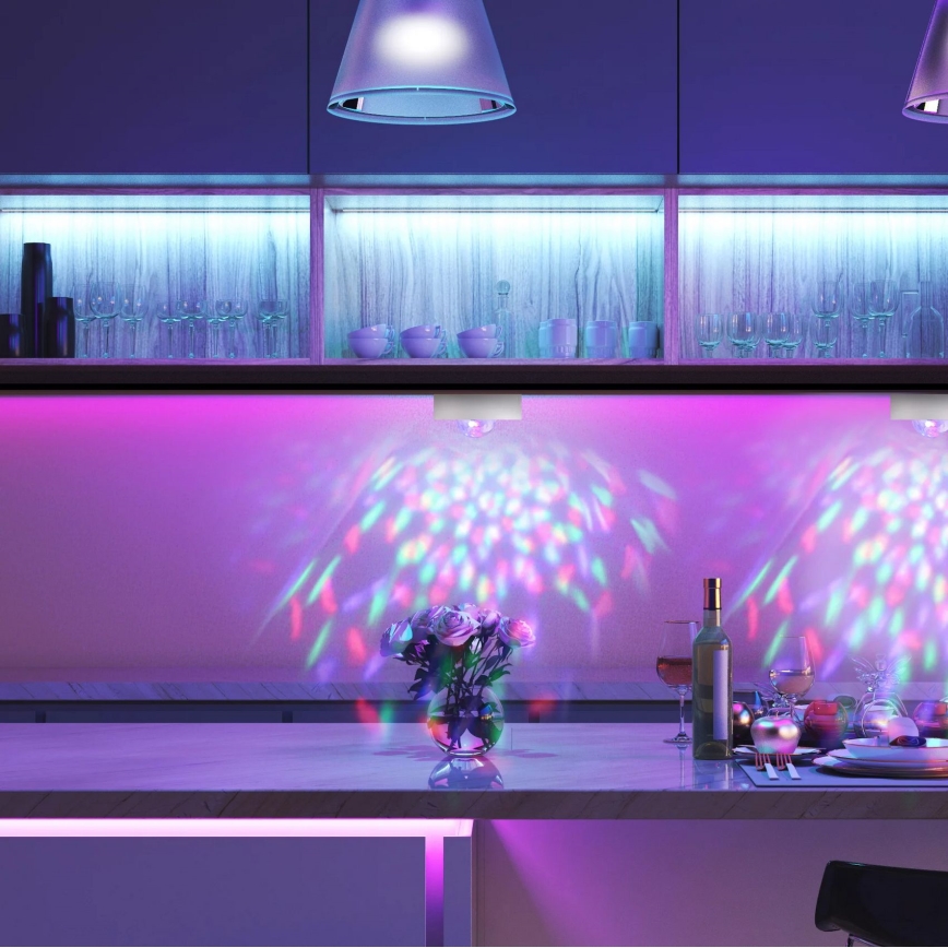 SADA 2x LED RGB Stmievateľné dekoračné svietidlo FESTA 3xAAA/4,5V + diaľkové ovládanie