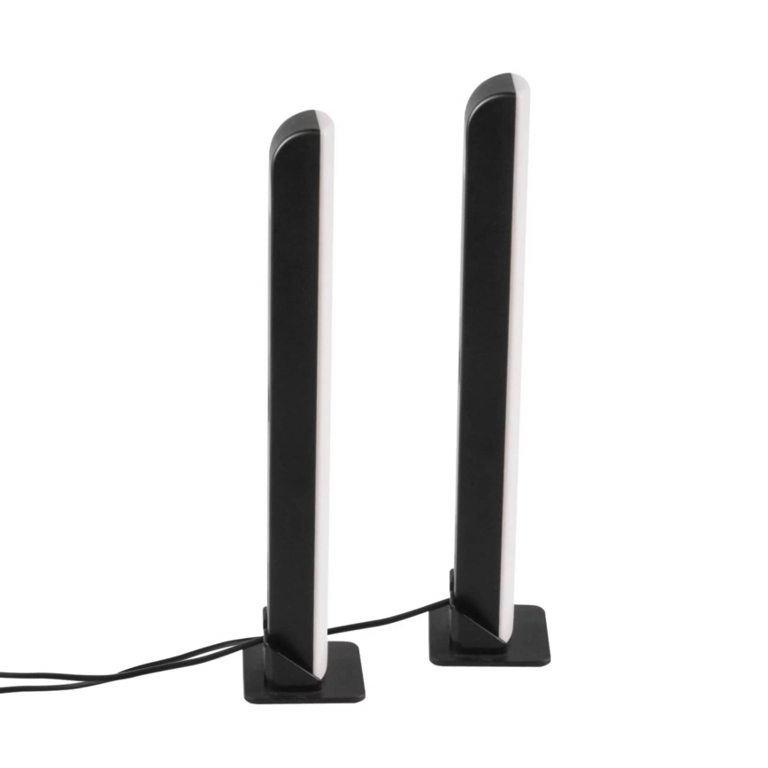 SADA 2x LED RGB Stmievateľná stolná lampa GAMER LED/5W/5V + diaľkové ovládanie