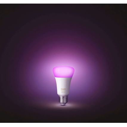 SADA 2x LED RGB Stmievateľná žiarovka Philips HUE WHITE AND COLOR AMBIANCE E27/10W/230V