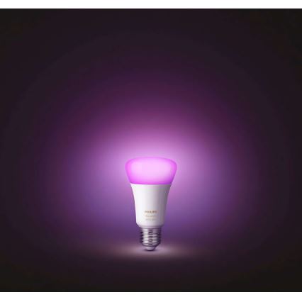 SADA 2x LED RGB Stmievateľná žiarovka Philips Hue WHITE AND COLOR AMBIANCE E27/10W/230V 2200 - 6500K