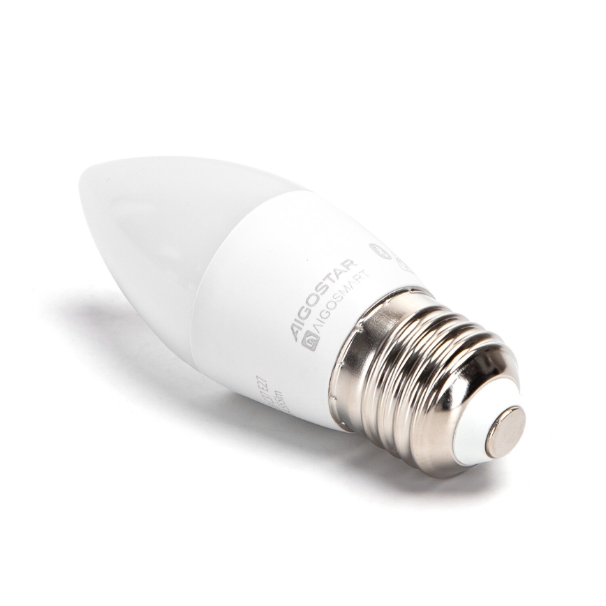 SADA 2x LED RGBW Stmievateľná žiarovka MESH Smart C37 E27/6,5W/230V 2700-6500K + diaľkové ovládanie - Aigostar