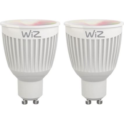 SADA 2x LED RGBW Stmievateľná žiarovka GU10/6,5W/230V 2200-6500K Wi-Fi + DO - WiZ