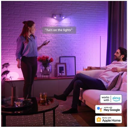 SADA 2x LED RGBW Stmievateľná žiarovka Philips Hue White And Color Ambiance GU5,3/MR16/6,3W/12V 2000-6500K