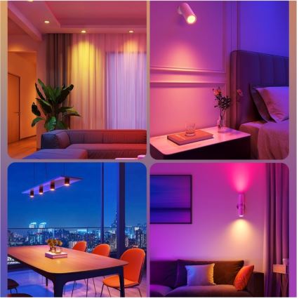 SADA 2x LED RGBWW Stmievateľná žiarovka E14/5W/230V 2700-6500K Wi-Fi - Govee