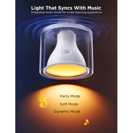 SADA 2x LED RGBWW Stmievateľná žiarovka GU10/4,8W/230V 2700-6500K Wi-Fi - Govee