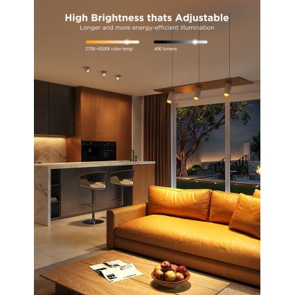 SADA 2x LED RGBWW Stmievateľná žiarovka GU10/4,8W/230V 2700-6500K Wi-Fi - Govee