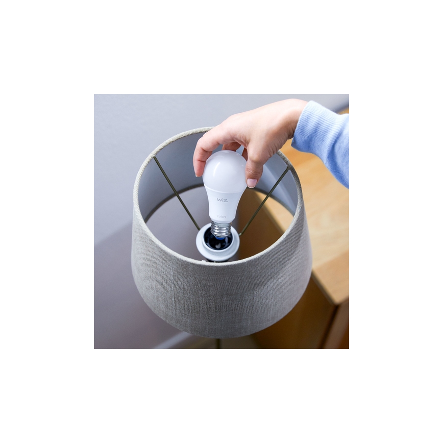 SADA 2x LED Stmievateľná žiarovka A60 E27/8W/230V 2700-6500K CRI 90 Wi-Fi - WiZ