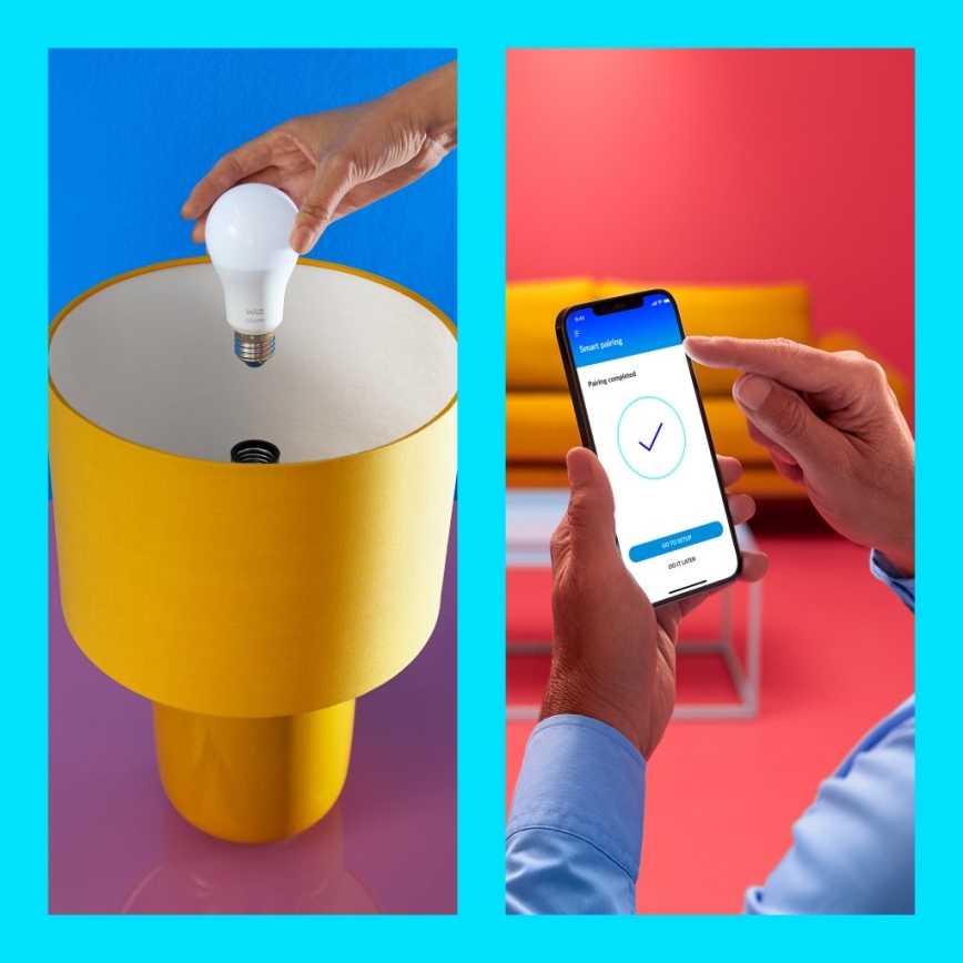 SADA 2x LED Stmievateľná žiarovka A60 E27/8W/230V 2700-6500K CRI 90 Wi-Fi - WiZ