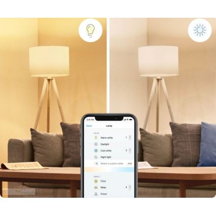 SADA 2x LED Stmievateľná žiarovka A60 E27/8W/230V 2700-6500K CRI 90 Wi-Fi - WiZ