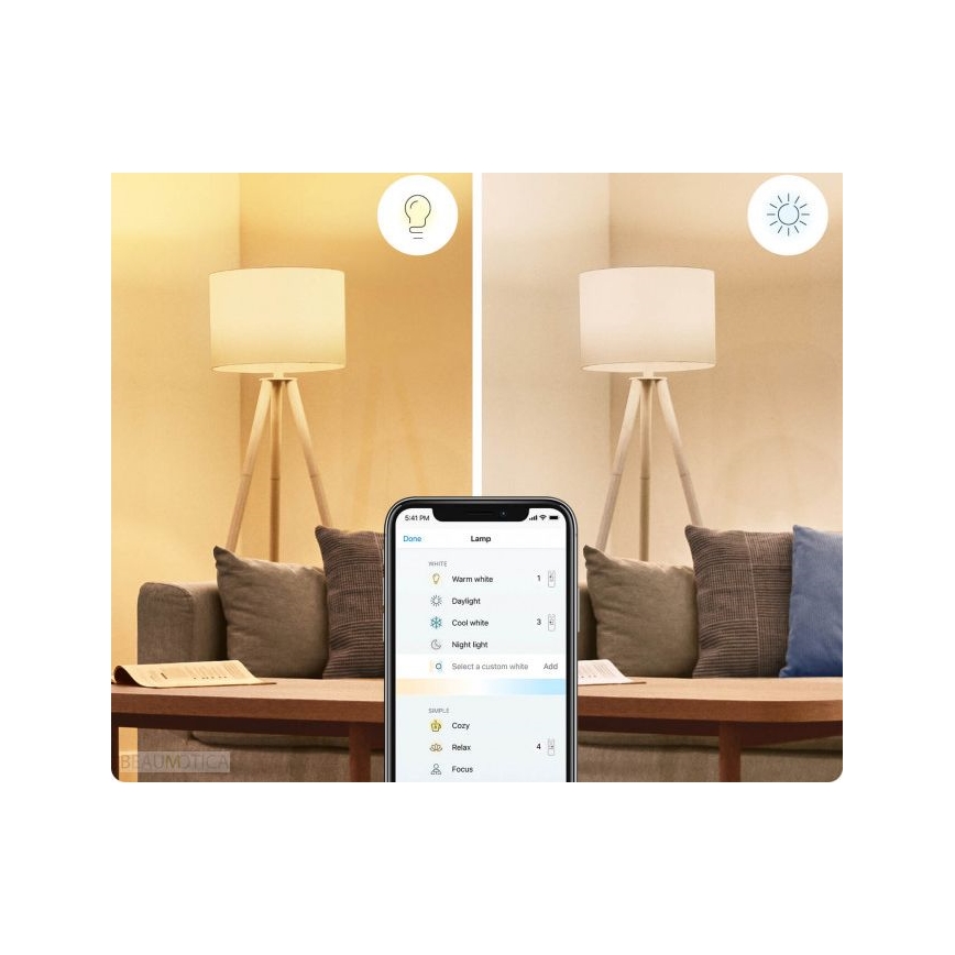 SADA 2x LED Stmievateľná žiarovka A60 E27/8W/230V 2700-6500K CRI 90 Wi-Fi - WiZ