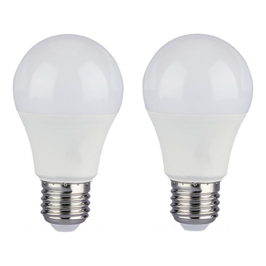 SADA 2x LED Stmievateľná žiarovka A60 E27/9W/230V 6400K