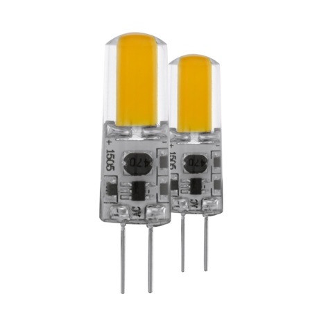 SADA 2x LED Stmievateľná žiarovka G4/1,8W/12V 2700K - Eglo 11552