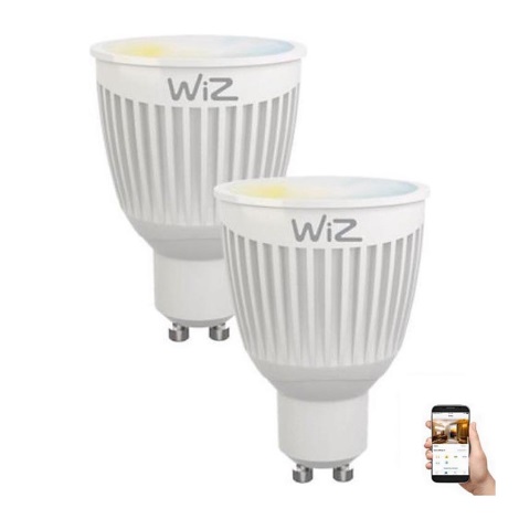 SADA 2x LED Stmievateľná žiarovka GU10/6,5W/230V 2700-6500K Wi-Fi - WiZ